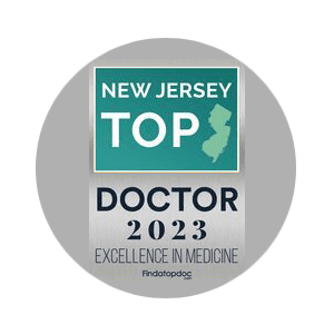 New Jersey Top Doctor 2023 award badge.